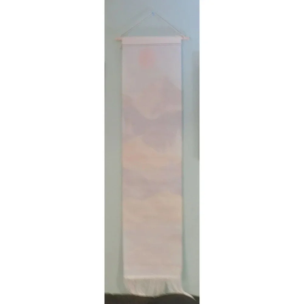 4 Art Print Wall Hanging Scroll Landscape Scenery Tapestry Boho Lot